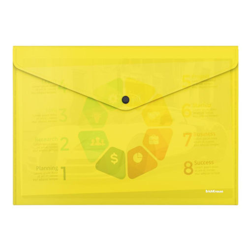 Picture of A4 BUTTON ENVELOPE NEON YELLOW